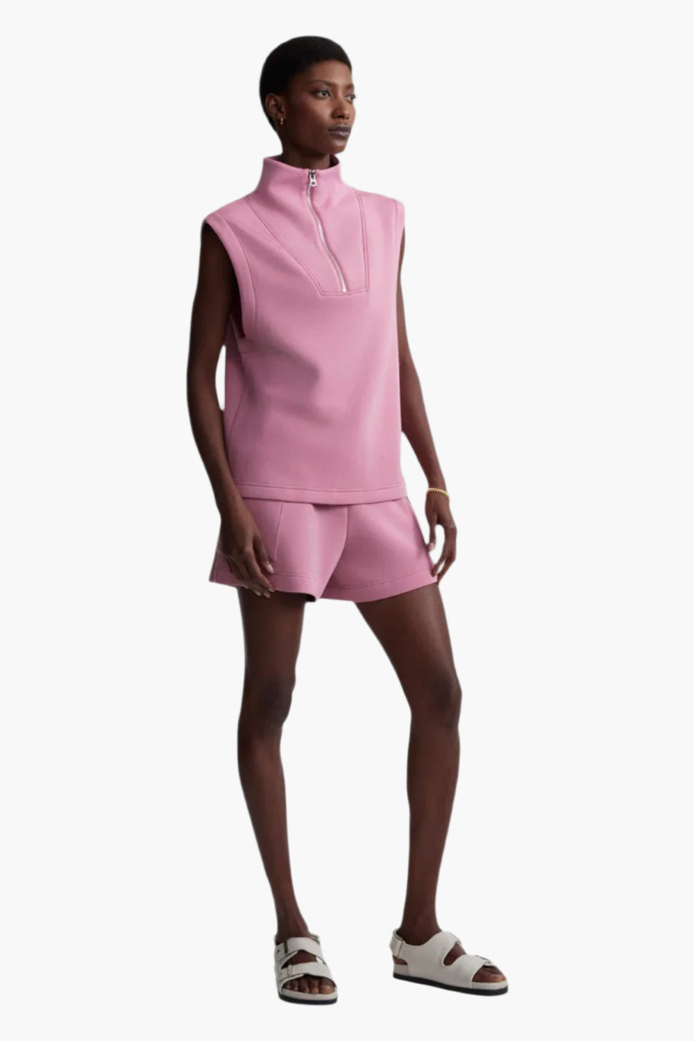 Magnolia Half-Zip Tank - GLAM MODA