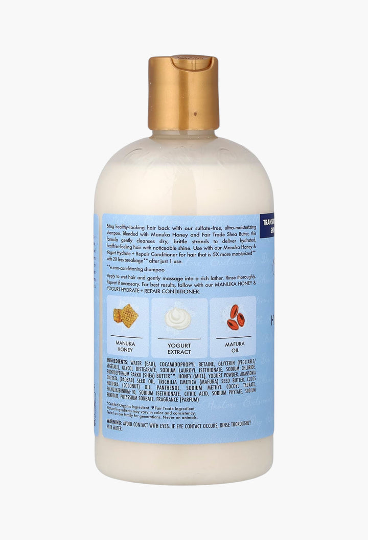 Manuka Honey & Yogurt, Hydrate + Repair Shampoo with Mafura & Baobab Oils