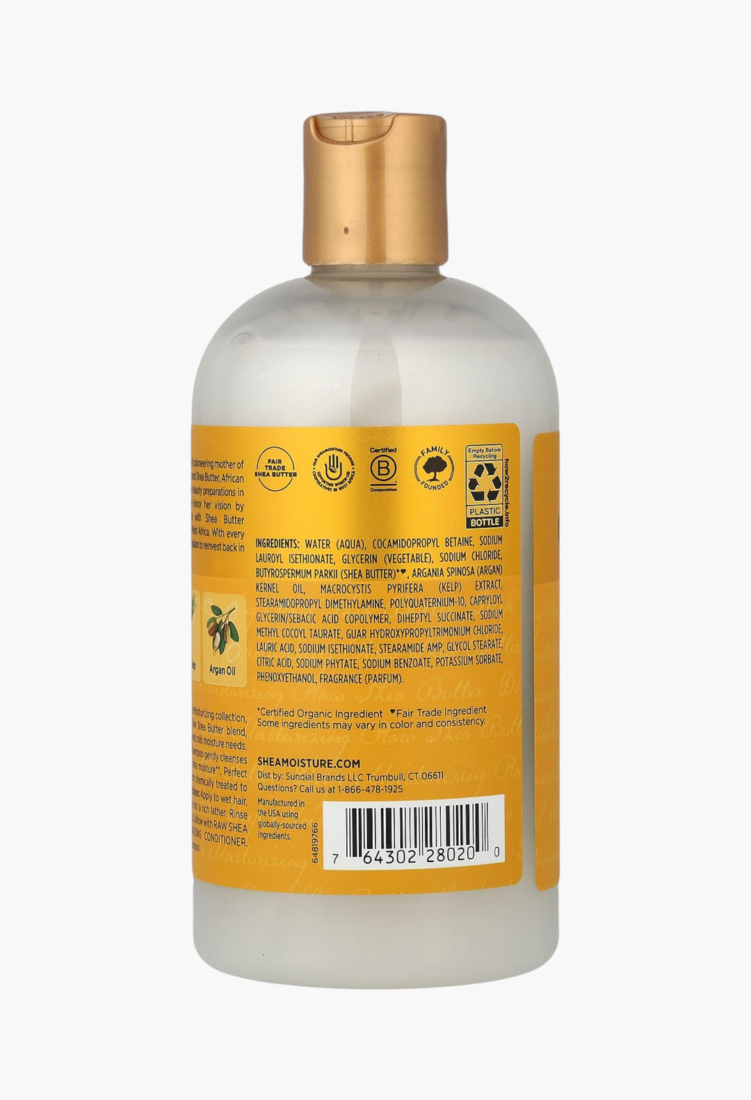 Raw Shea Butter, Deep Moisturizing Shampoo, Curly & Coily Hair