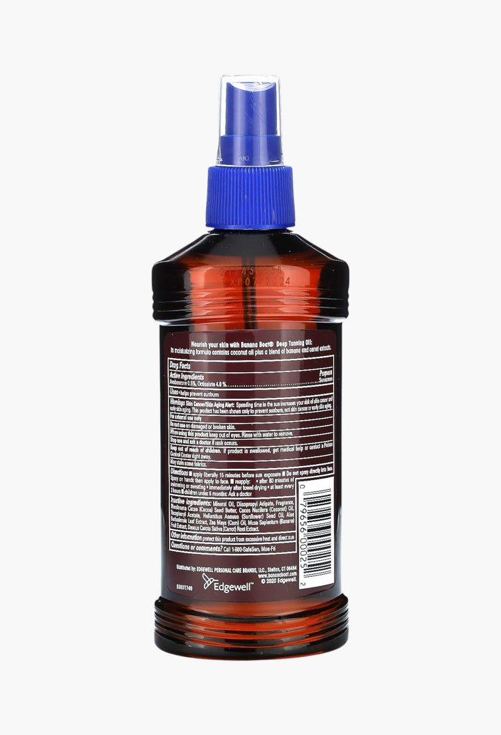 Banana Boat, Deep Tanning Spray Oil with Coconut Oil, SPF 4 - GLAM MODA