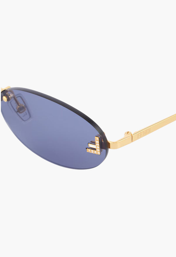 Fendi First Crystal Embellished Sunglasses