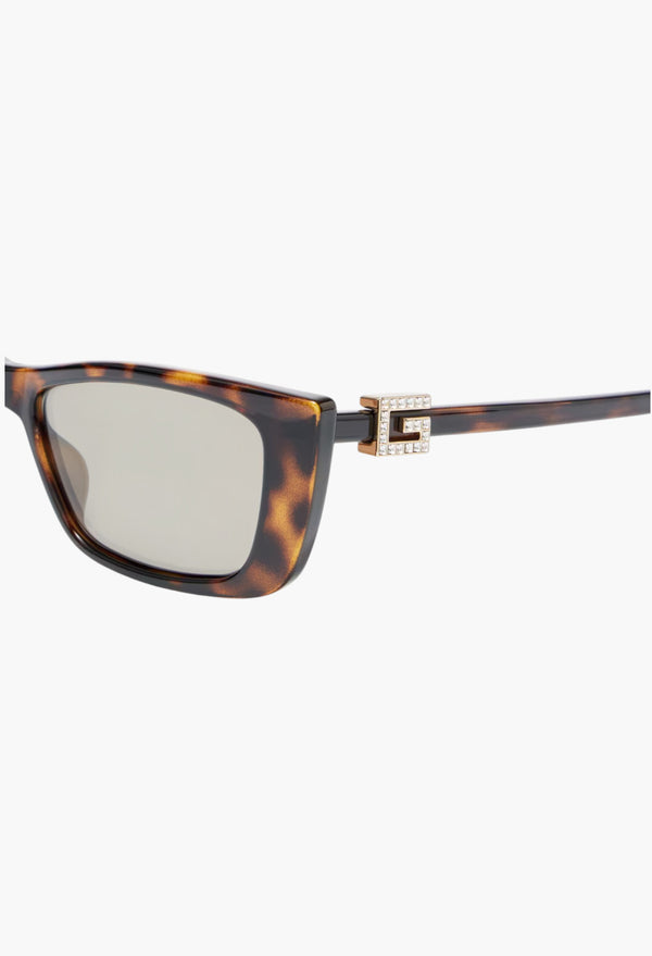 Embellished Rectangular Sunglasses