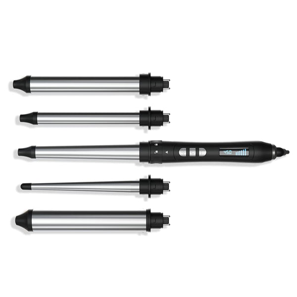 The Chameleon 5 Barrel Interchangeable Curling Kit
