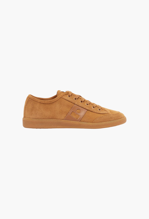 Brown - Klyce Leather-Trimmed Suede Sneakers