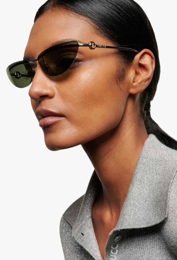 Horsebit Cat-Eye Sunglasses