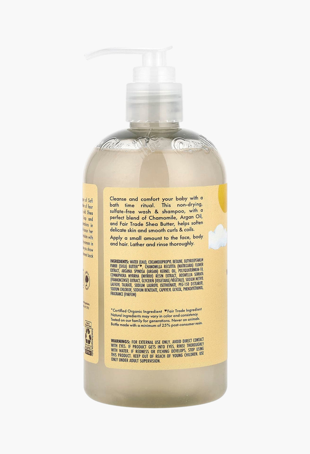 Baby Wash & Shampoo, Raw Shea, Chamomile & Argan Oil
