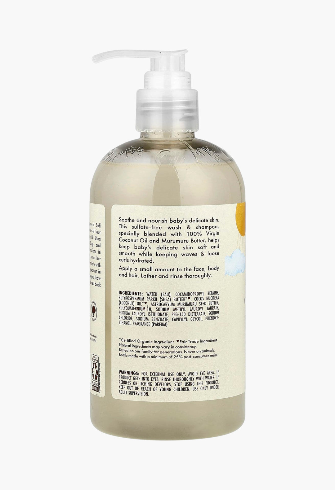 Baby Wash & Shampoo, Raw Shea, Chamomile & Argan Oil