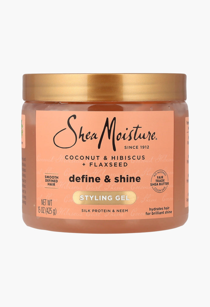Styling Gel, Define & Shine, Coconut & Hibiscus + Flaxseed