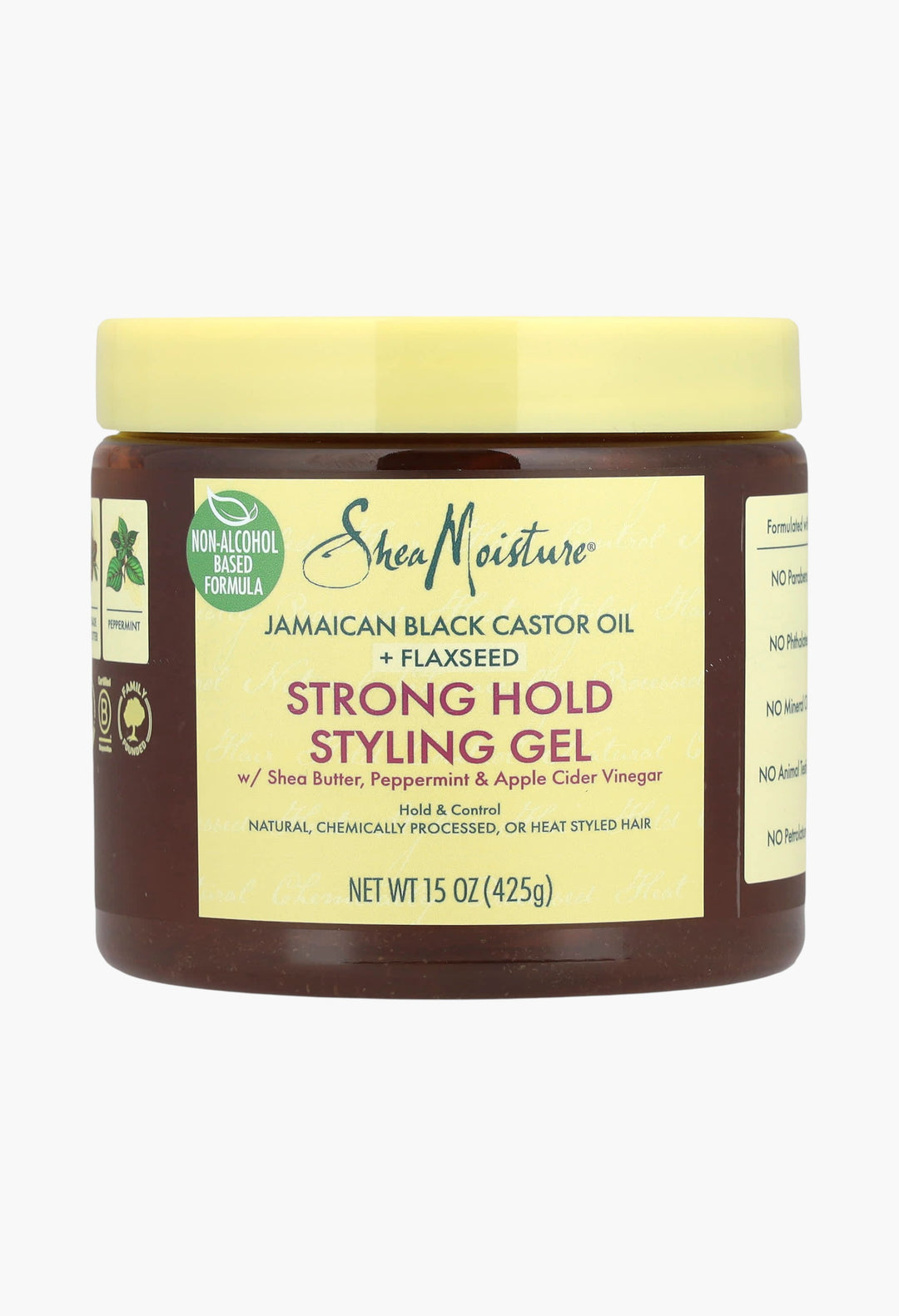 Strong Hold Styling Gel, Shea Butter, Peppermint & Apple Cider Vinegar