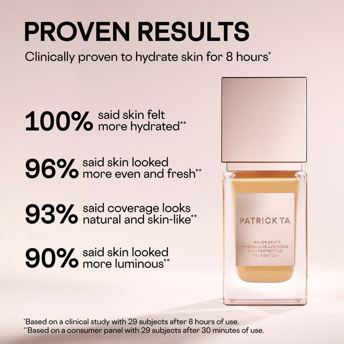 Major Skin Hydra-Luxe Luminous Skin Perfecting Foundation For Natural Glow - GLAM MODA