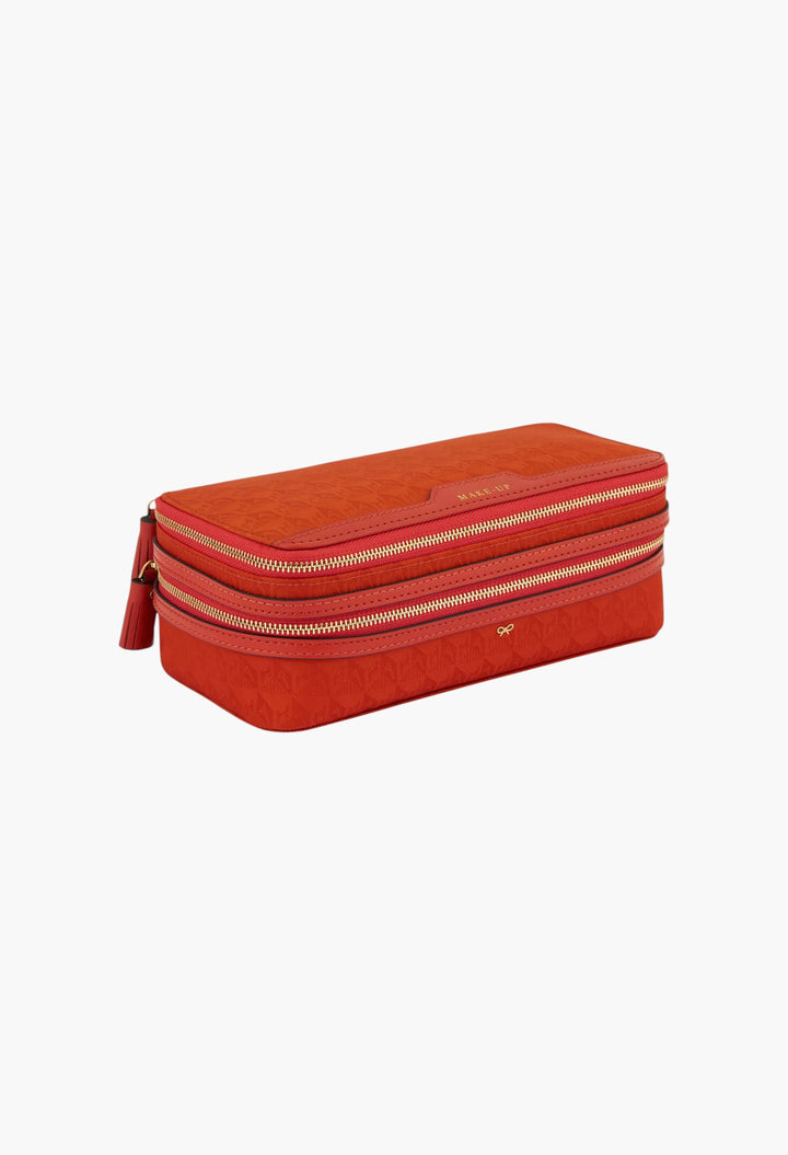 Make-Up Logo-Jacquard Nylon Pouch - GLAM MODA