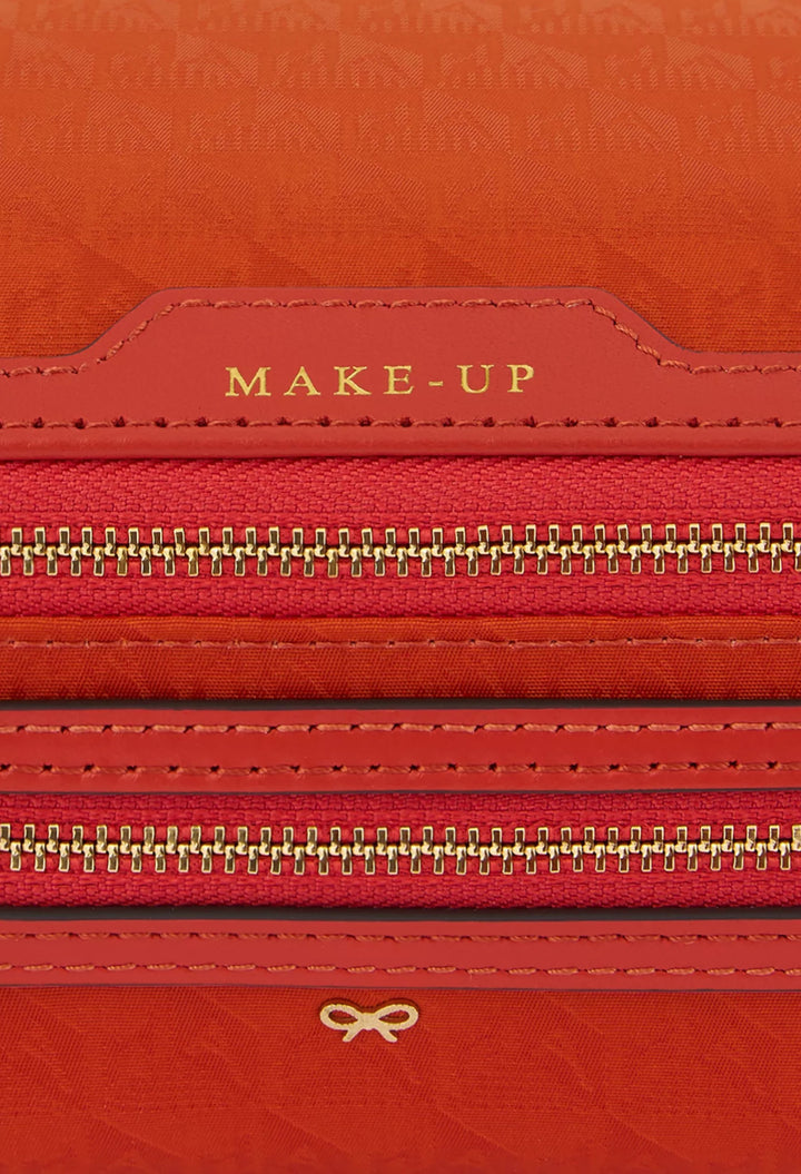Make-Up Logo-Jacquard Nylon Pouch - GLAM MODA