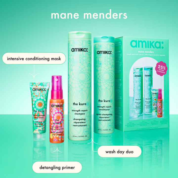 Mane Menders Strength Repair Wash + Care Set - GLAM MODA