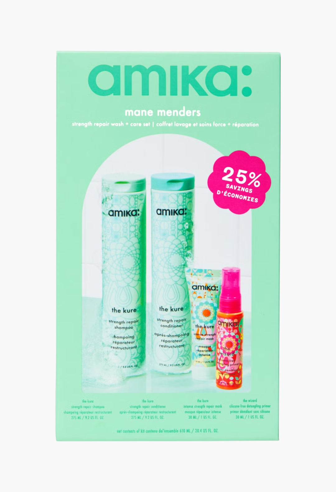 Mane Menders Strength Repair Wash + Care Set - GLAM MODA