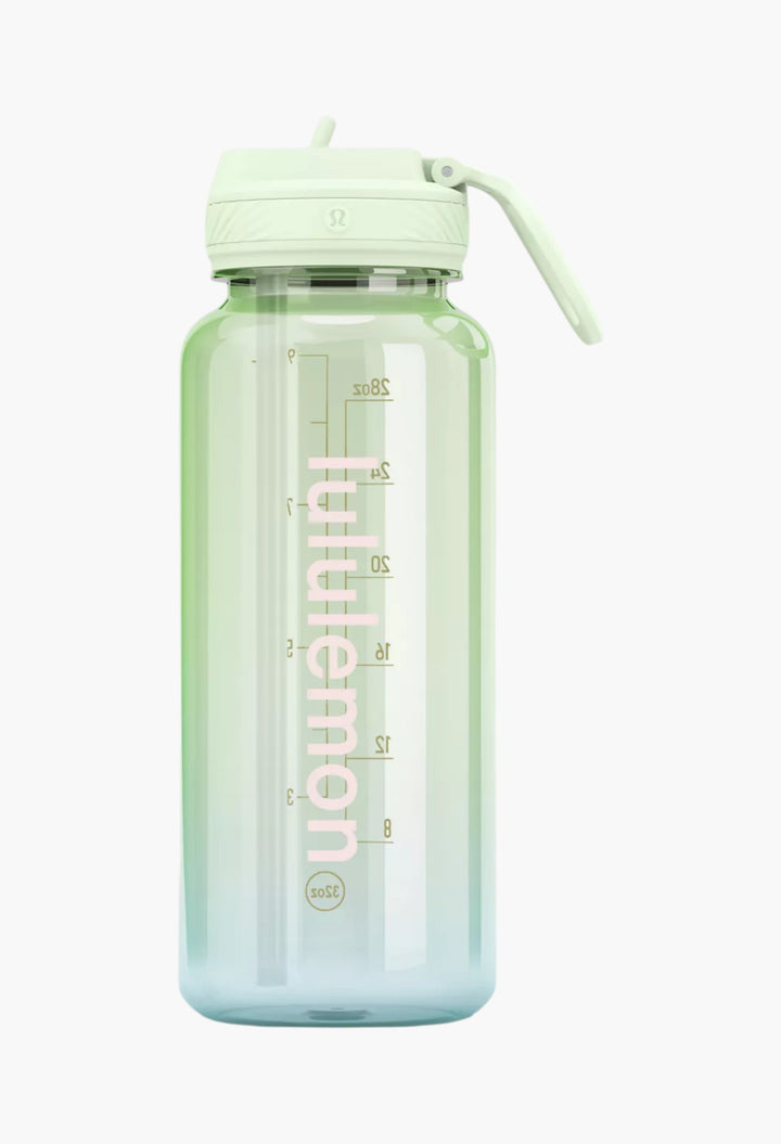 Back to Life Clear Bottle 32oz Straw Lid - GLAM MODA
