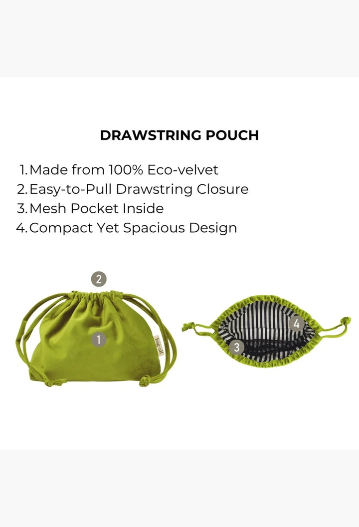 Drawstring Makeup Organizing Bag – Eco Velvet