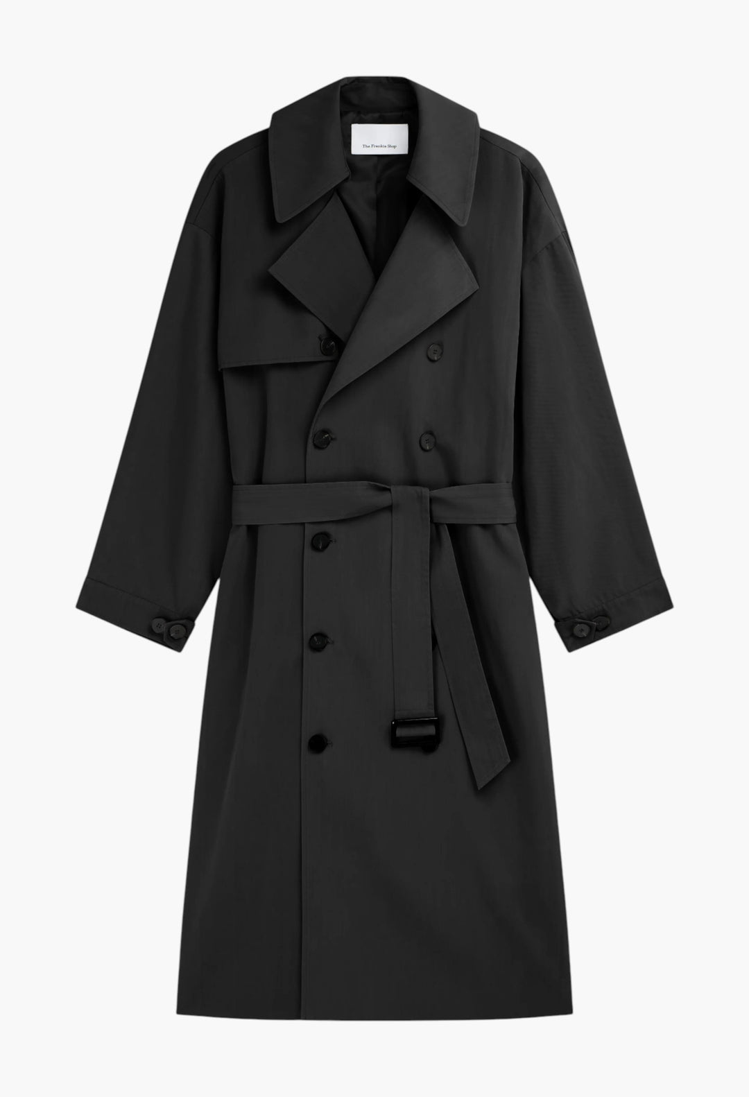 Mavis Oversized Trench - Black - GLAM MODA