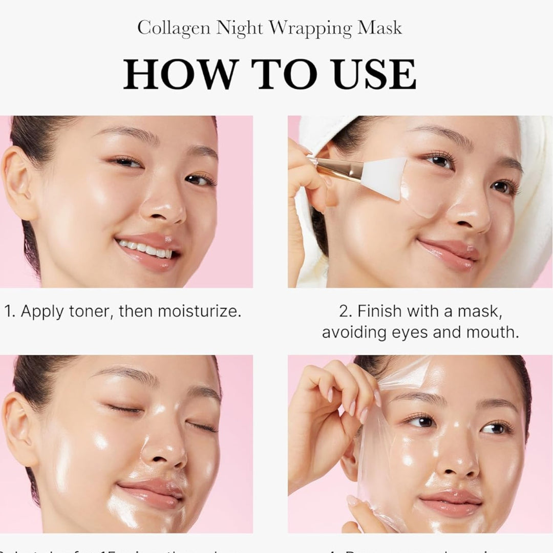 Medicube Collagen Overnight Wrapping Peel Off Facial Mask Pack - GLAM MODA