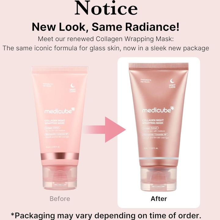 Medicube Collagen Overnight Wrapping Peel Off Facial Mask Pack - GLAM MODA