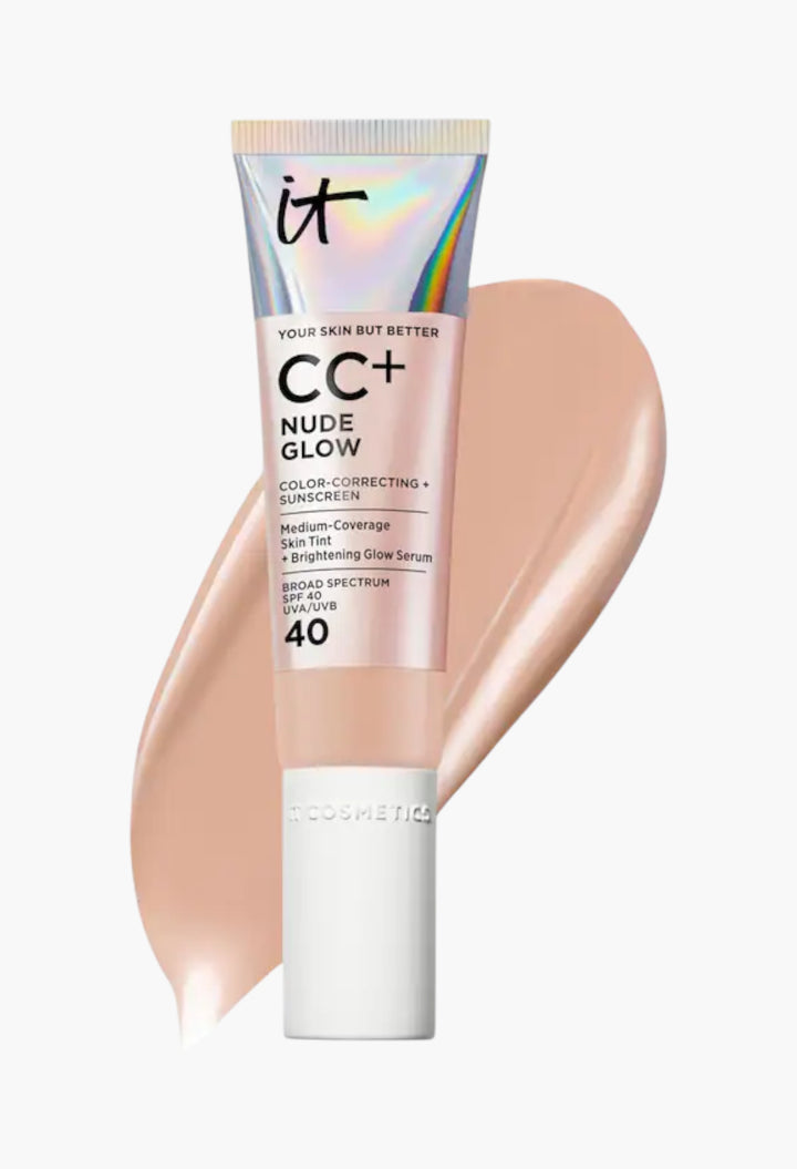 CC+ Nude Glow Lightweight Foundation + Glow Serum with SPF 40 and Niacinamide - GLAM MODA