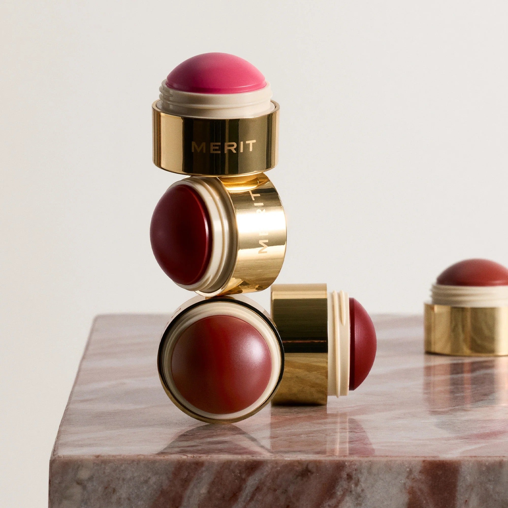 Merit The Mini Flush Balm Trio – Limited-Edition Cream Blush Set