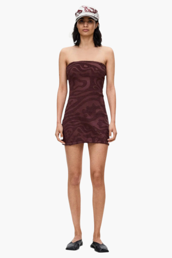 Merlot Rapture Yelanda Terry Dress