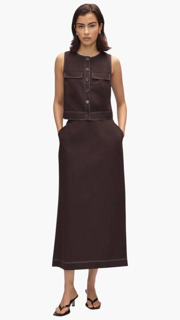 Mia Linen Maxi Skirt