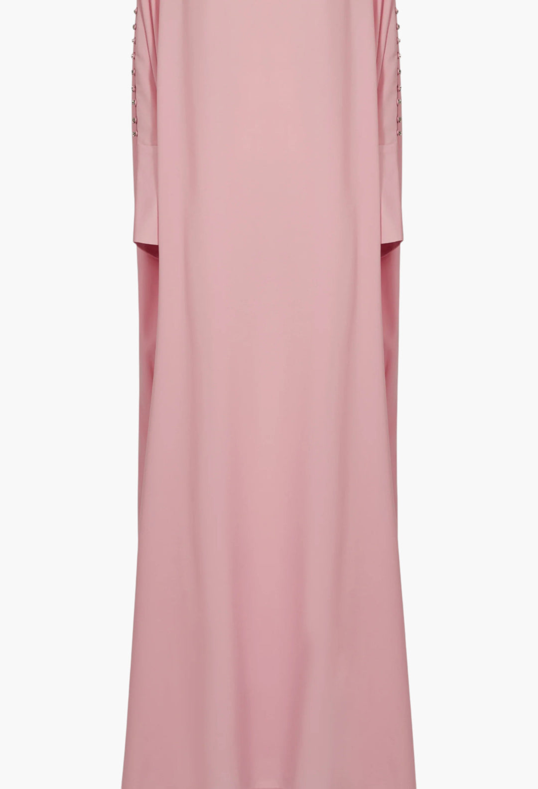 Mila Crystal Kaftan In Baby Pink - GLAM MODA