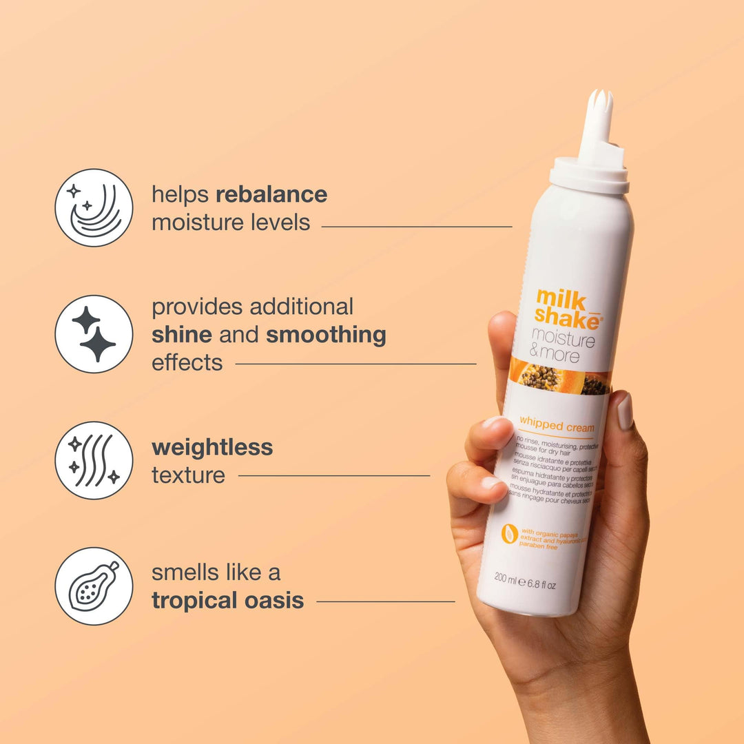 Milk Shake Haircare Moisture And More Moisturizing Foam For Dry Hair - GLAM MODA
