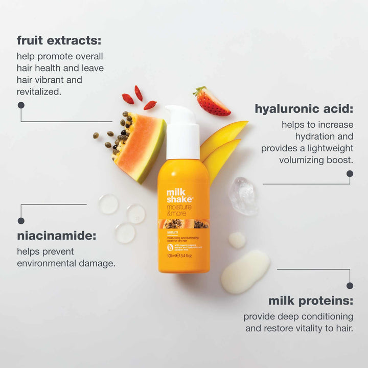 Milk Shake Haircare Moisture And More Moisturizing Serum For Dry Hair - GLAM MODA