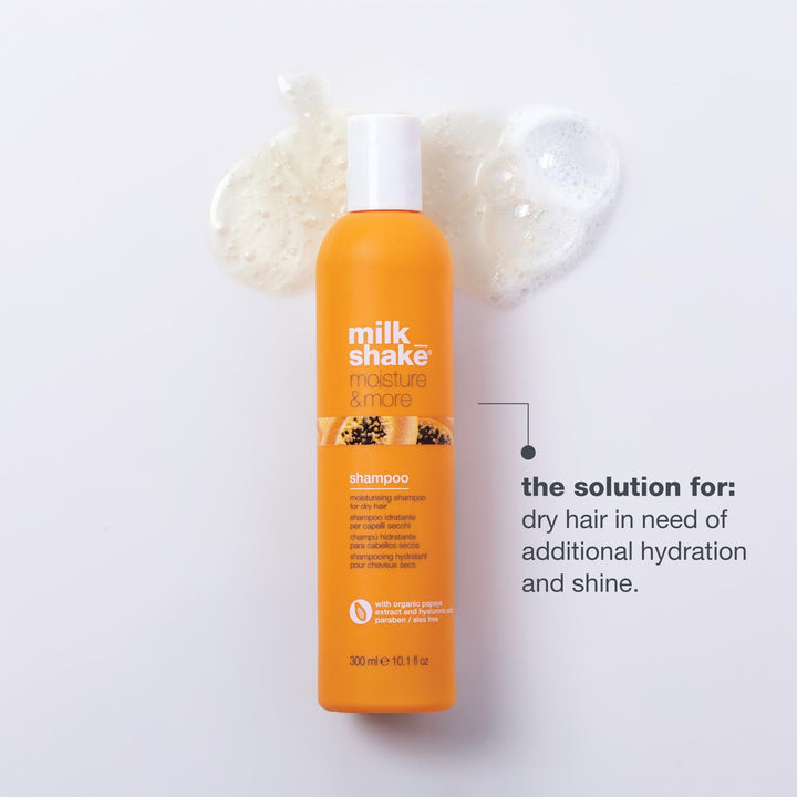 Milk Shake Haircare Moisture And More Moisturizing Shampoo For Dry Hair - GLAM MODA