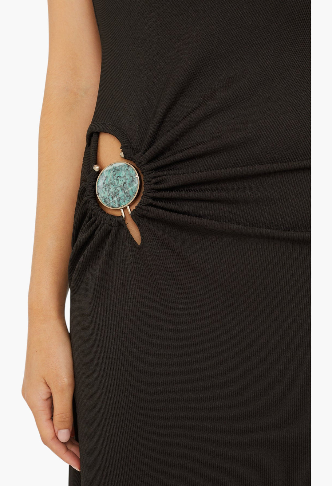 Mineral Stone Hollow Tee Dress - GLAM MODA