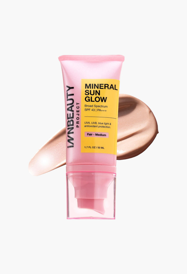 Mineral Sun Glow Broad Spectrum Sunscreen SPF 43 PA +++ with Peptides and Vitamin C - GLAM MODA