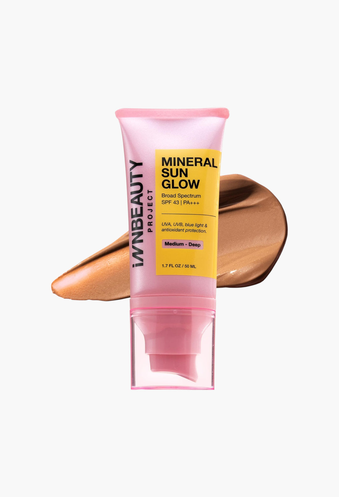 Mineral Sun Glow Broad Spectrum Sunscreen SPF 43 PA +++ with Peptides and Vitamin C - GLAM MODA
