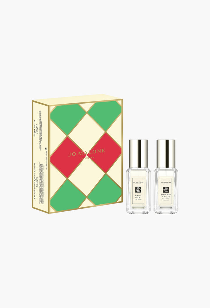 Mini Ginger Biscuit + Sandalwood & Spiced Apricot Cologne Duo Gift Set - GLAM MODA
