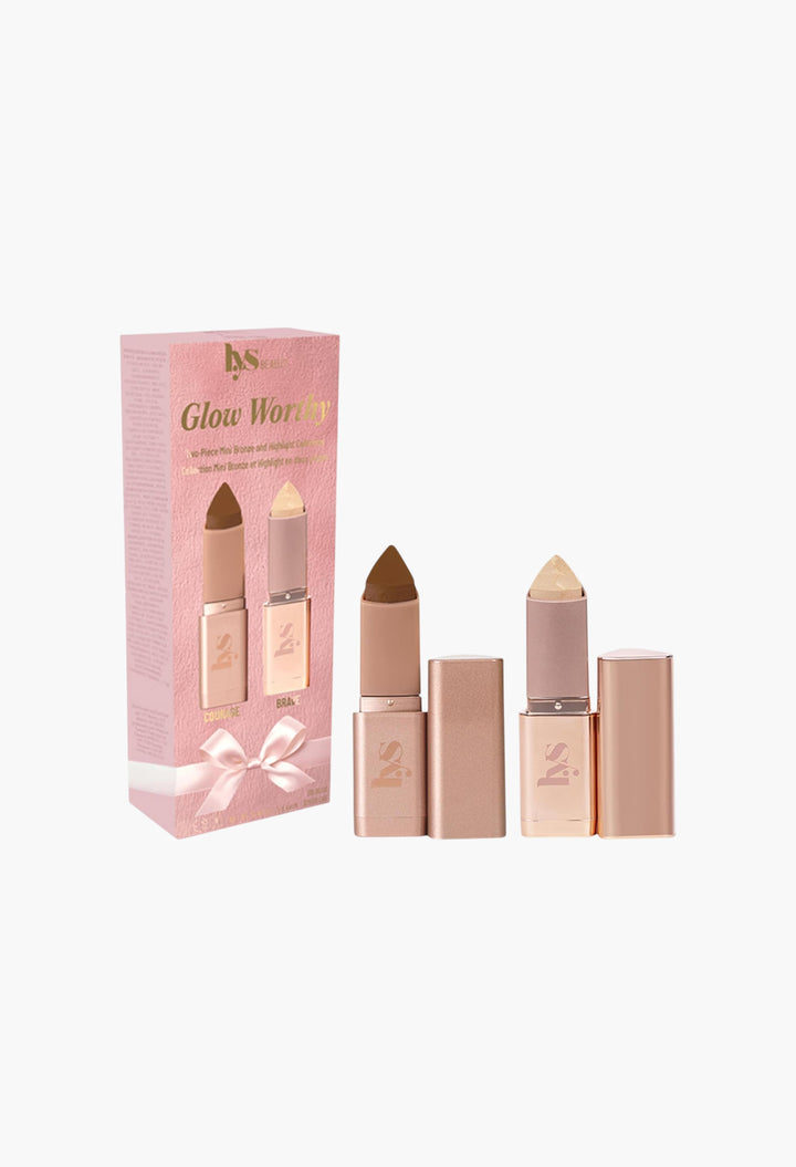 Mini Glow Worthy Light Bronzer and Highlighter 2-Piece Set - GLAM MODA