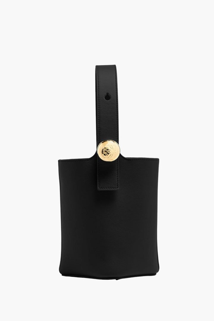 Mini Pebble Bucket Bag-Black - GLAM MODA