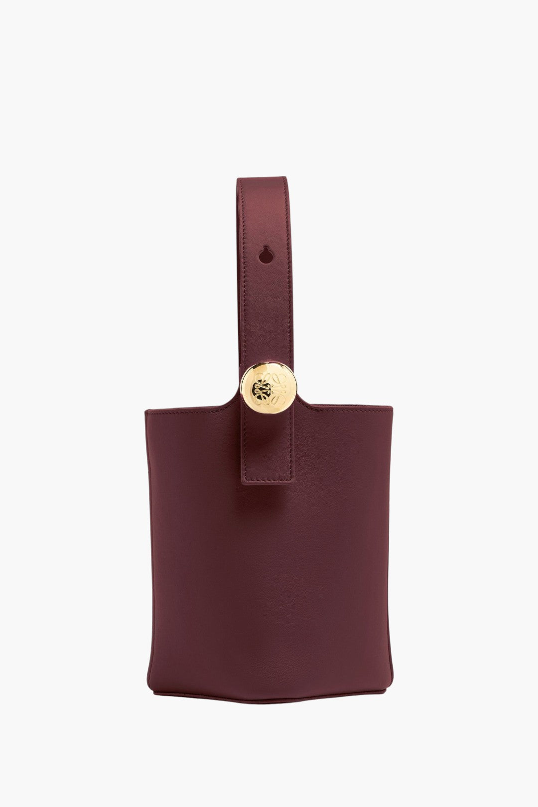 Mini Pebble Bucket Bag-Dark burgundy - GLAM MODA