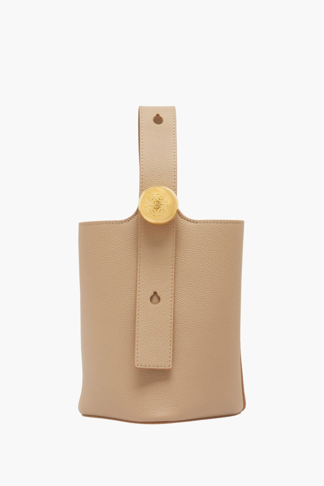 Mini Pebble Bucket Bag-Sand - GLAM MODA