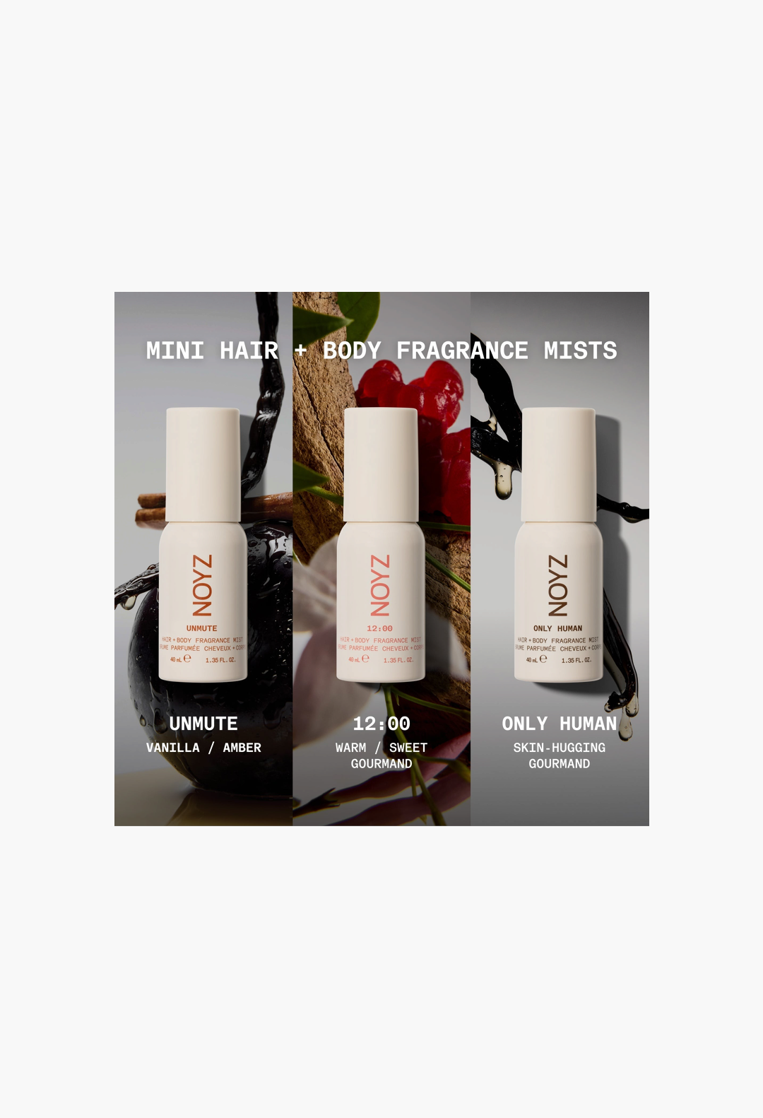 NOYZ HAIR + BODY MIST TRAVEL TRIO