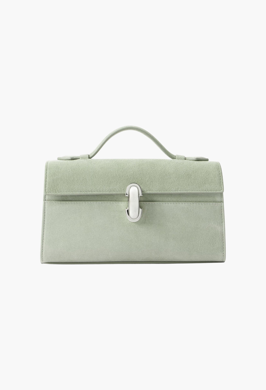Mint - Symmetry Pochette Suede Tote - GLAM MODA