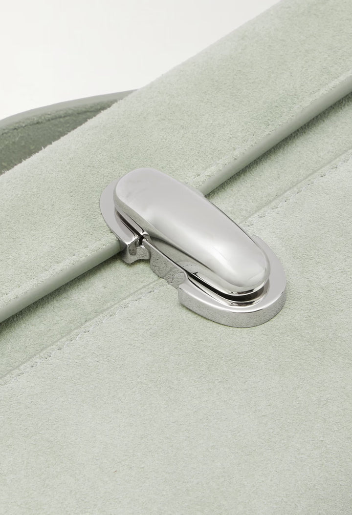 Mint - Symmetry Pochette Suede Tote - GLAM MODA