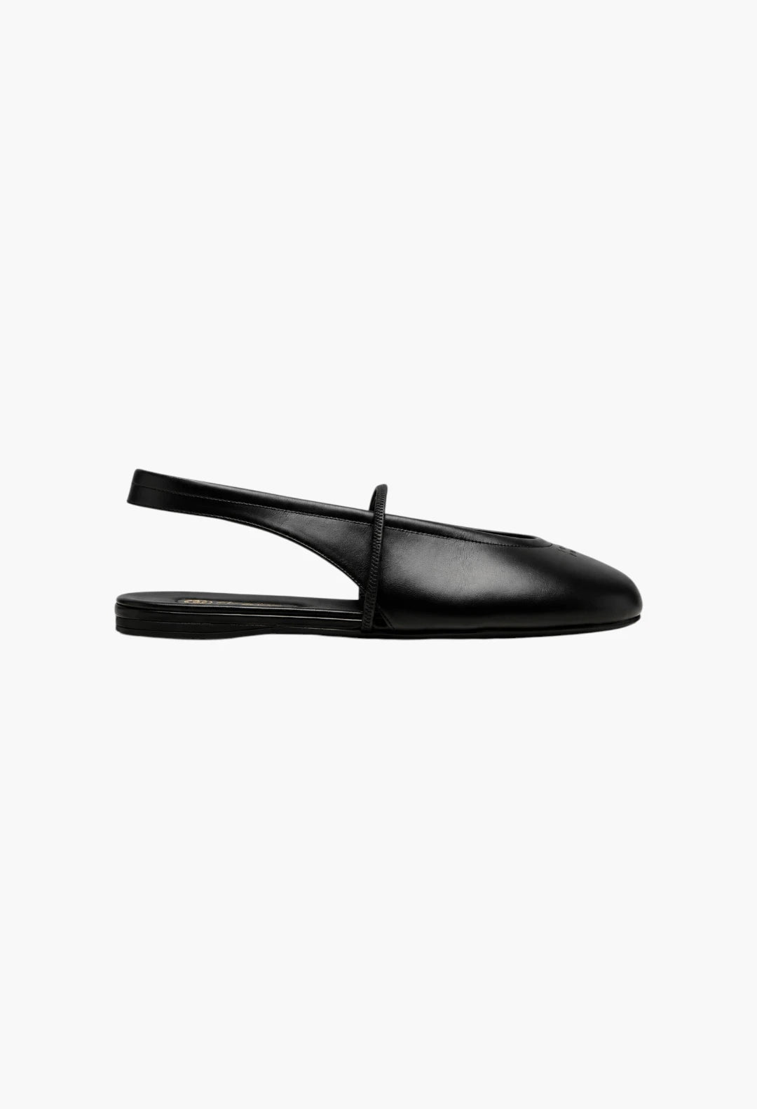 Leather slingback flats