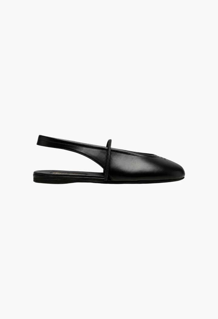 Leather slingback flats