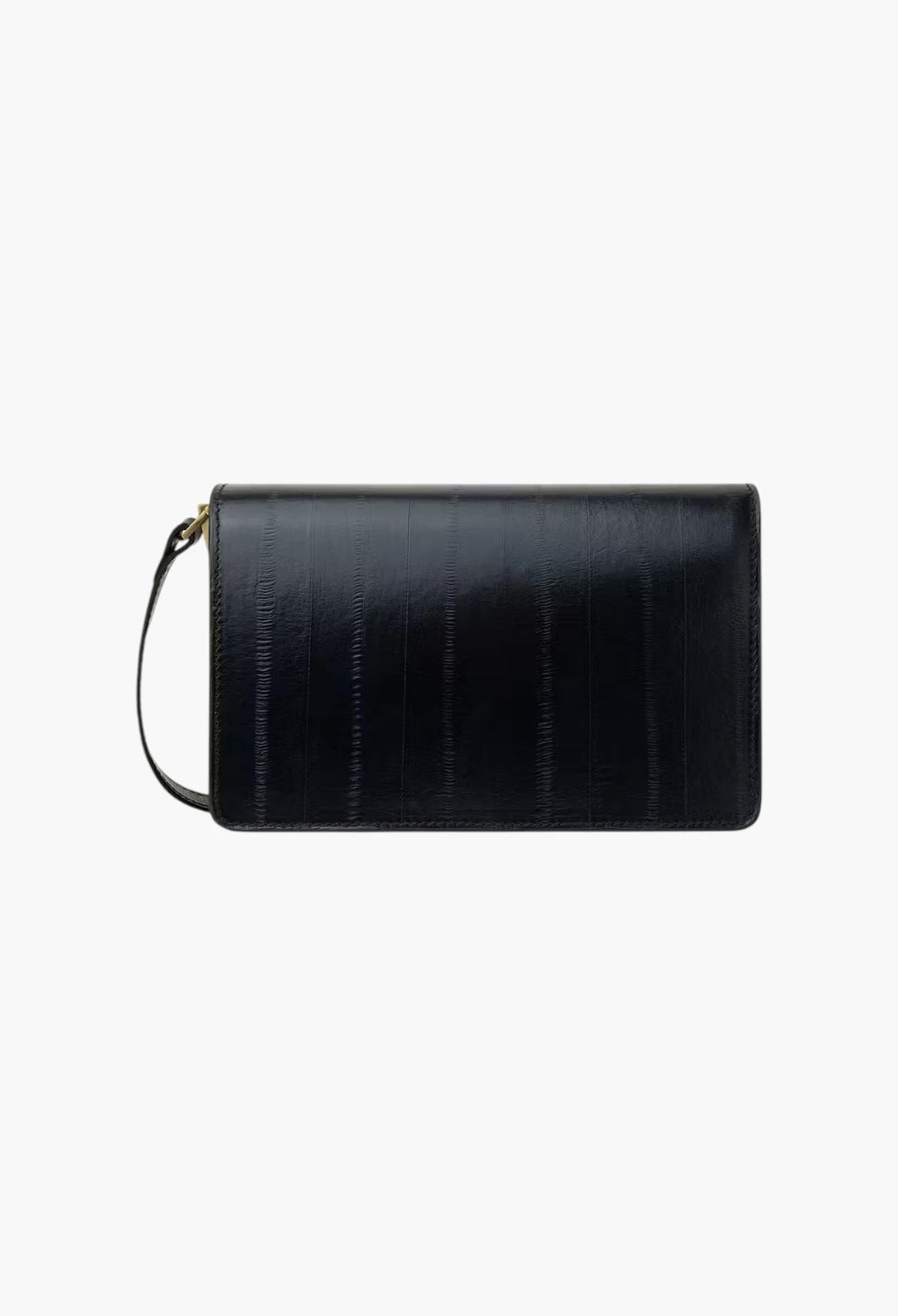 Medium Shoulder Bag with Kogut Seal black eel