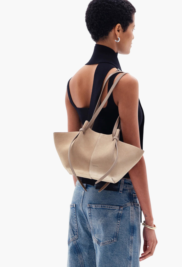 Mochi Tote Bag - Crafted From Magenta Suede - GLAM MODA