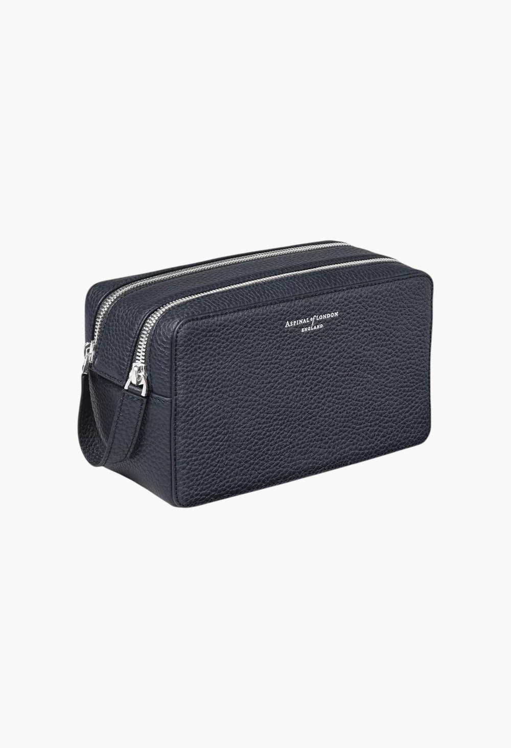 Mount Street Double Zip Leather Wash Bag - GLAM MODA