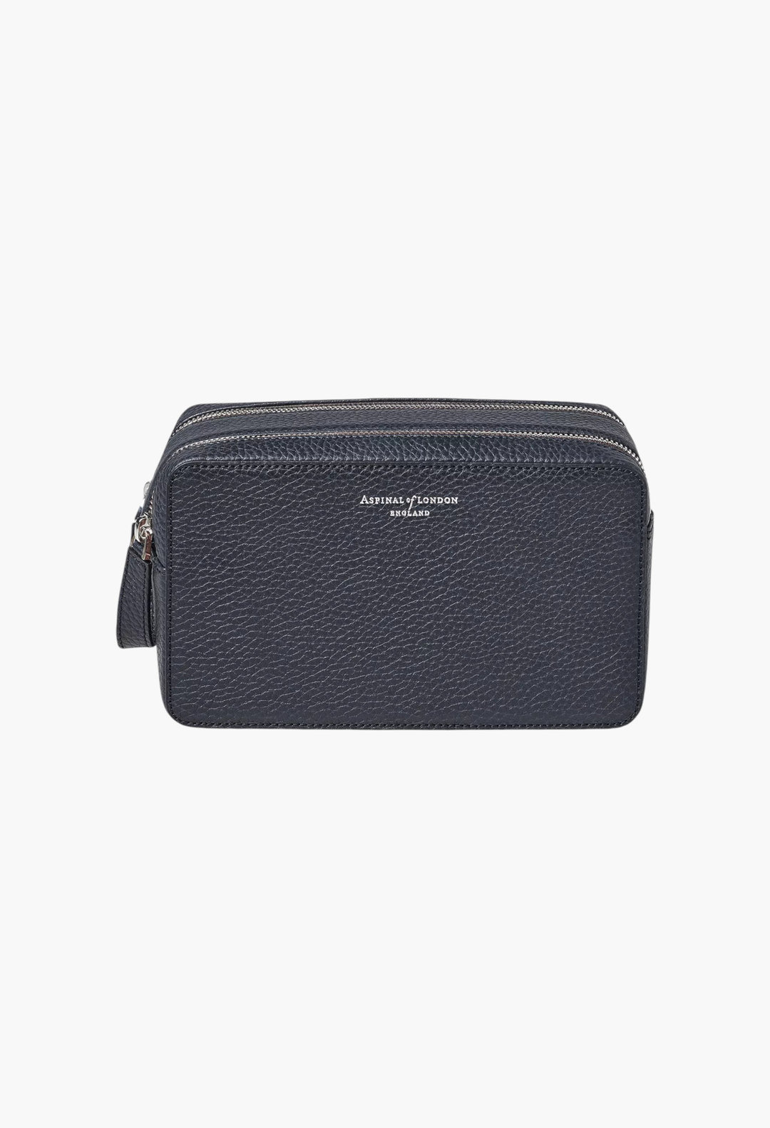 Mount Street Double Zip Leather Wash Bag - GLAM MODA