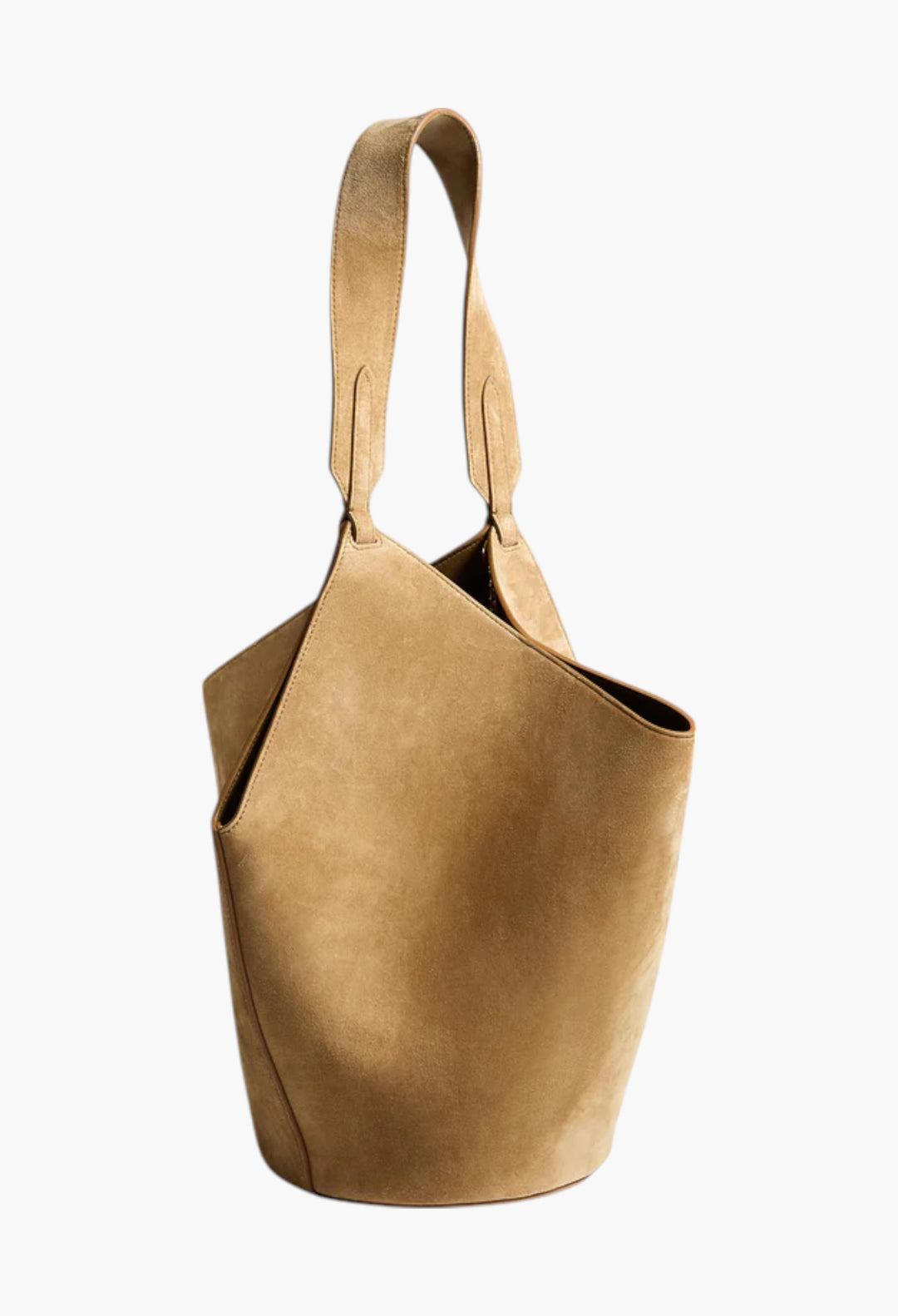 Mud Suede - Small Lotus Tote - GLAM MODA