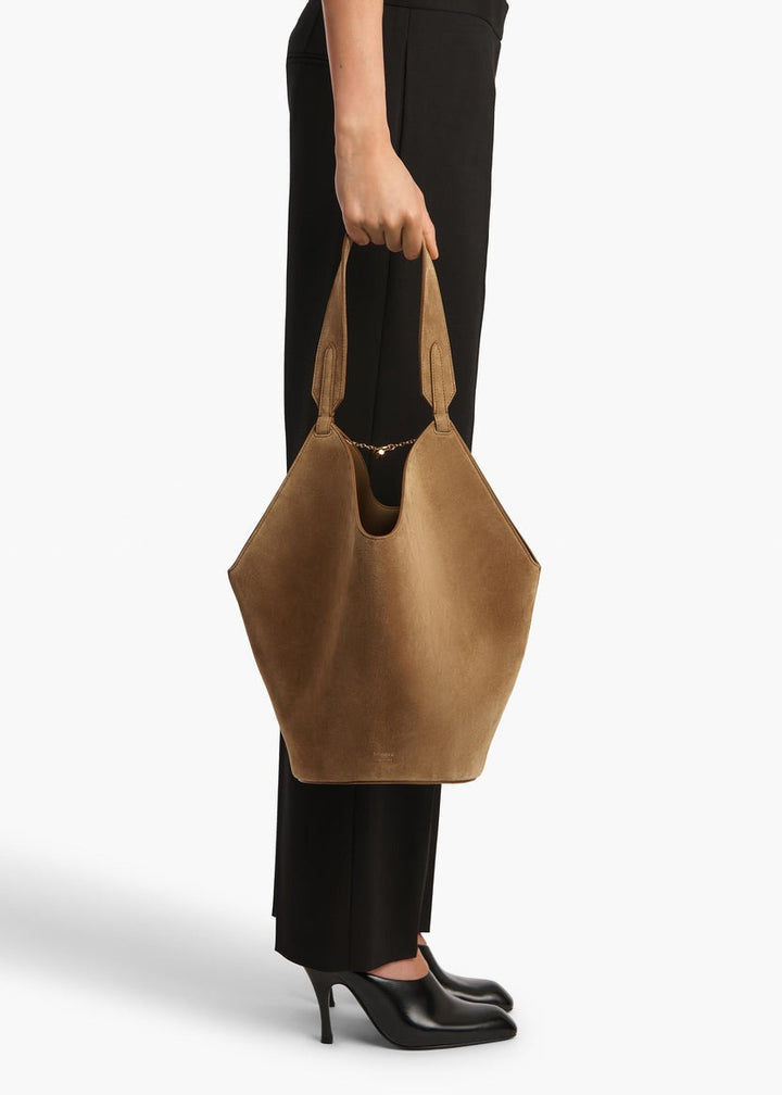 Mud Suede - Small Lotus Tote - GLAM MODA
